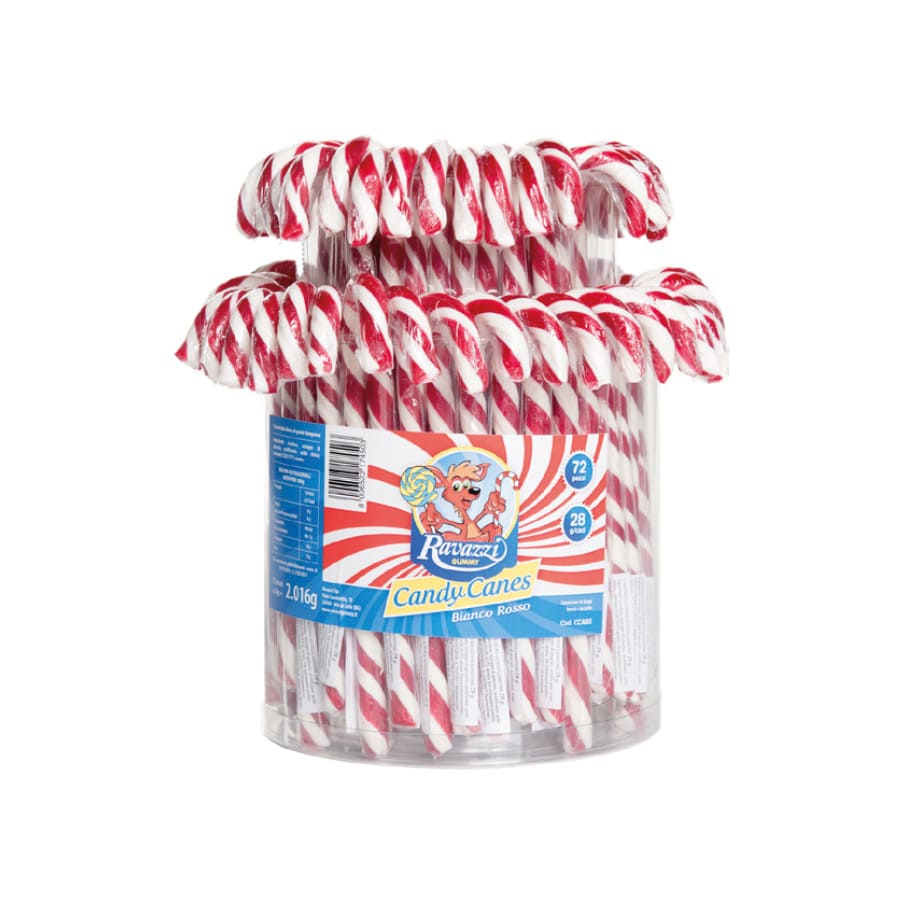 CANDY CANES BIANCO ROSSO LOLLIPOPS