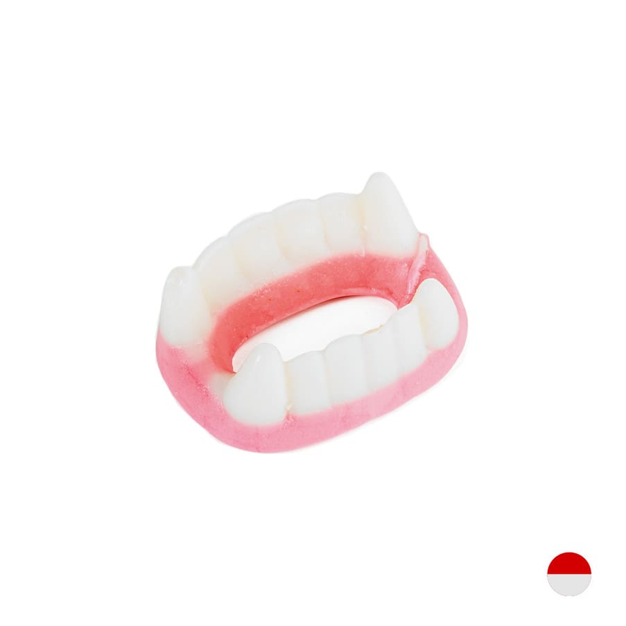 DENTIERE BIANCHE ROSSE