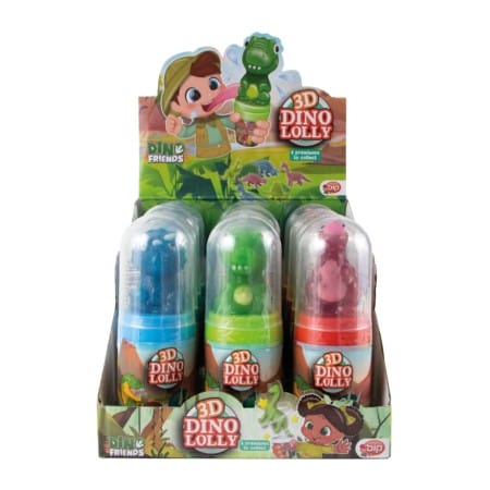 3D DINO & FRIEND LOLLY